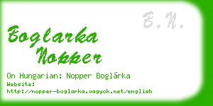 boglarka nopper business card